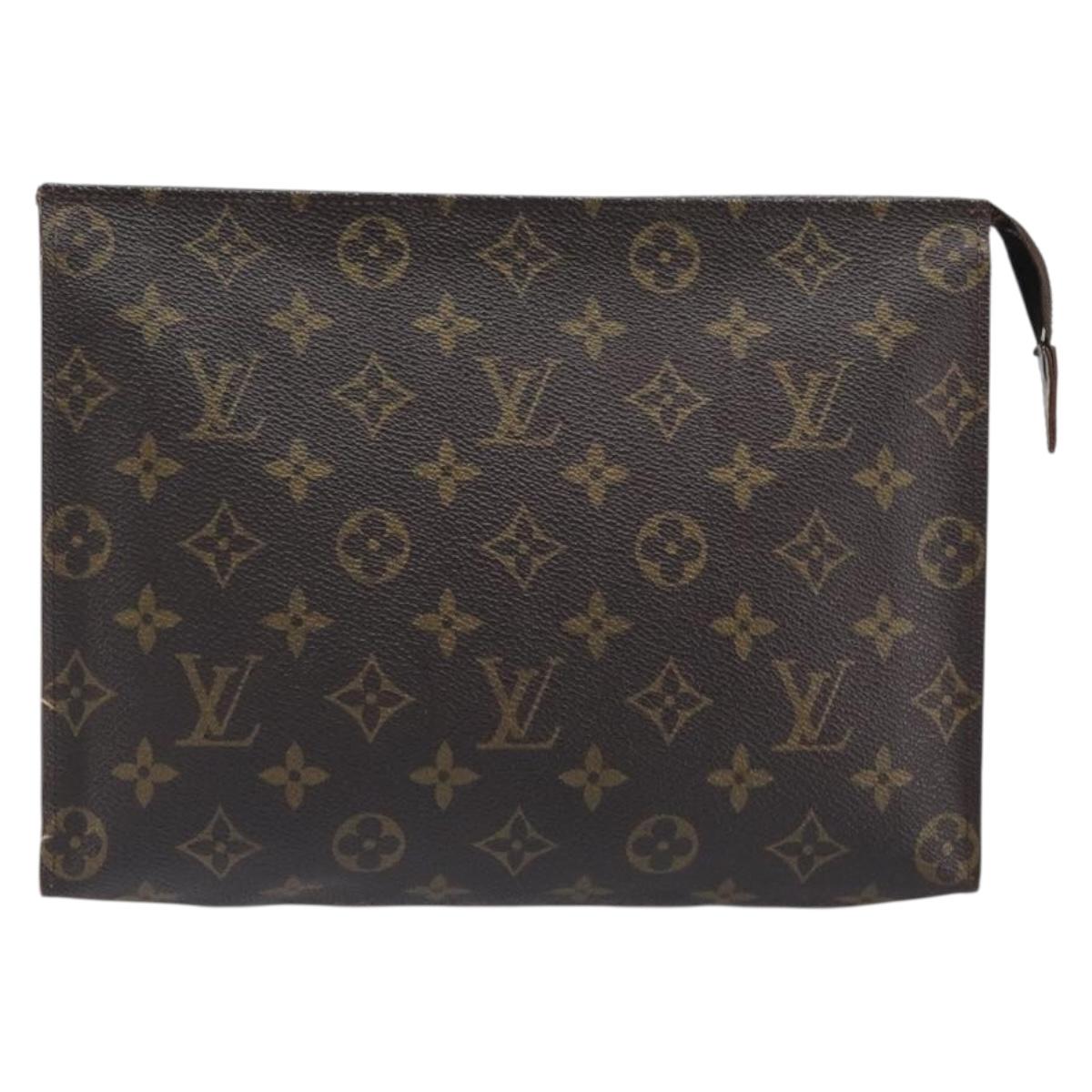 LOUIS VUITTON Monogram Poche Toilette 26 Pouch M47542 LV Auth 201224