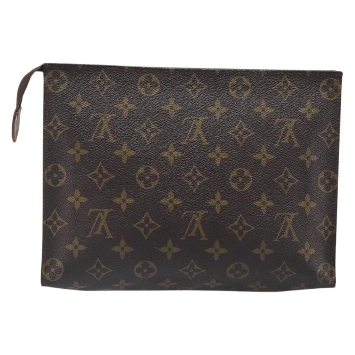 LOUIS VUITTON Monogram Poche Toilette 26 Pouch M47542 LV Auth 201224