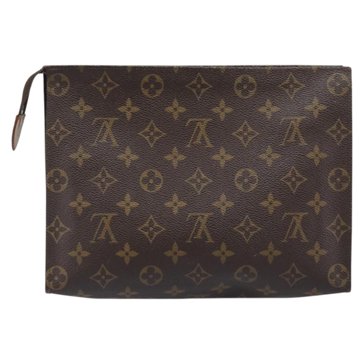 LOUIS VUITTON Monogram Poche Toilette 26 Pouch M47542 LV Auth 201226A