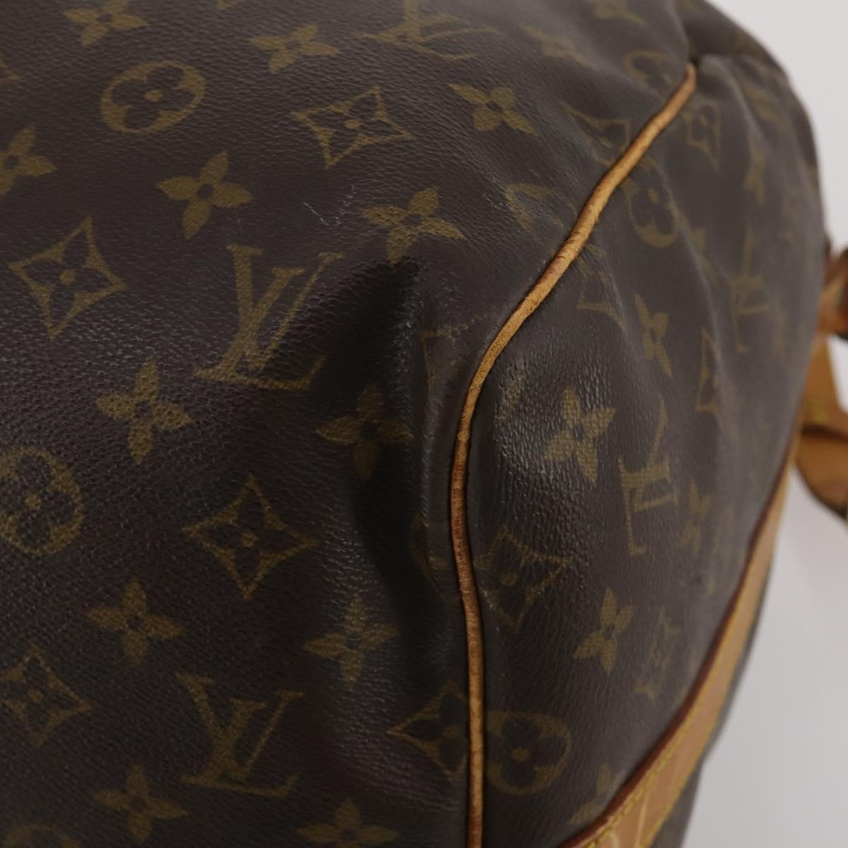 LOUIS VUITTON Monogram Keepall Bandouliere 55 Boston Bag M41414 LV Auth 201227