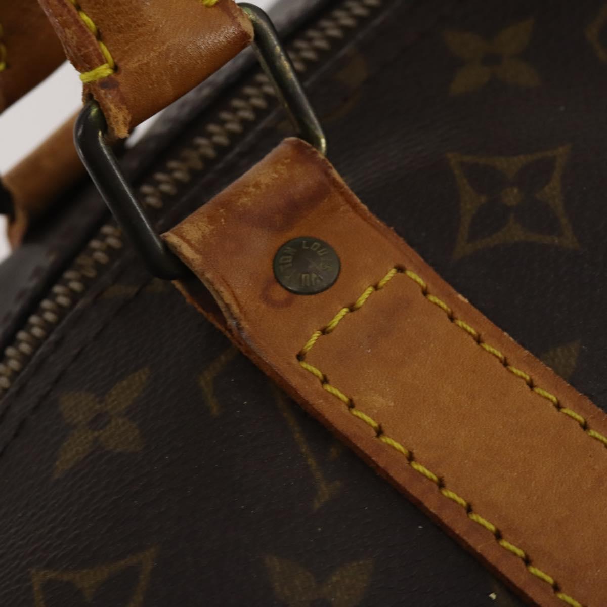 LOUIS VUITTON Monogram Keepall Bandouliere 55 Boston Bag M41414 LV Auth 201227