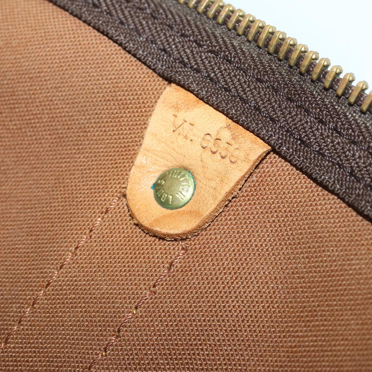 LOUIS VUITTON Monogram Keepall Bandouliere 55 Boston Bag M41414 LV Auth 201227