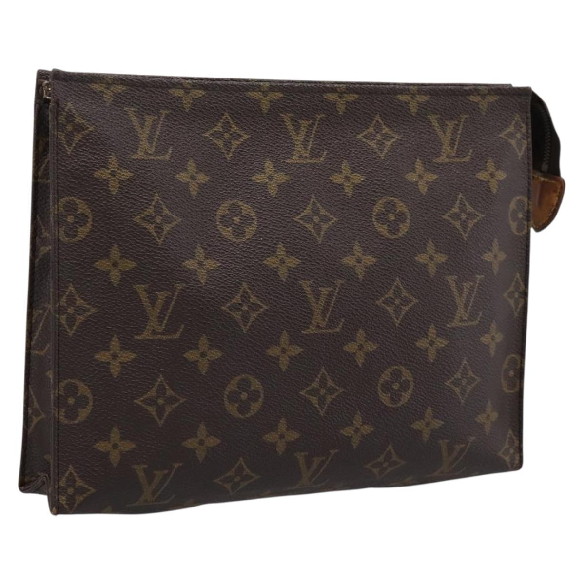 LOUIS VUITTON Monogram Poche Toilette 26 Pouch M47542 LV Auth 201234A