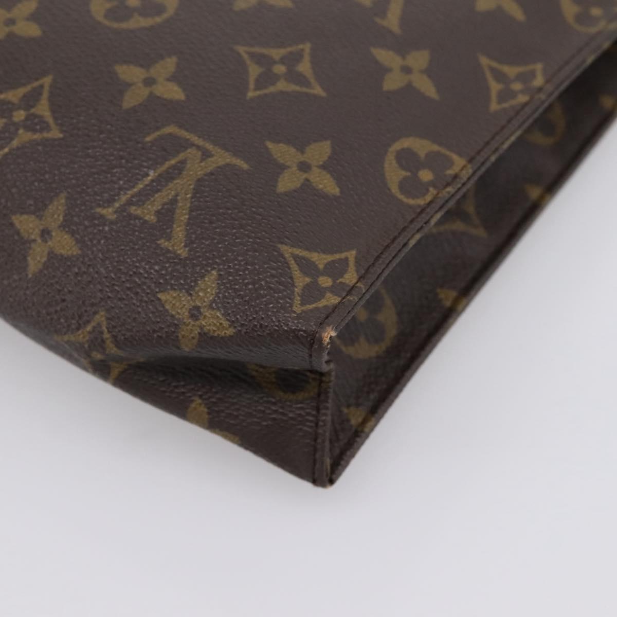 LOUIS VUITTON Monogram Poche Toilette 26 Pouch M47542 LV Auth 201234A