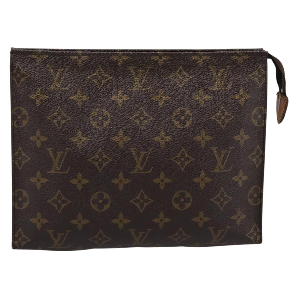 LOUIS VUITTON Monogram Poche Toilette 26 Pouch M47542 LV Auth 201234A