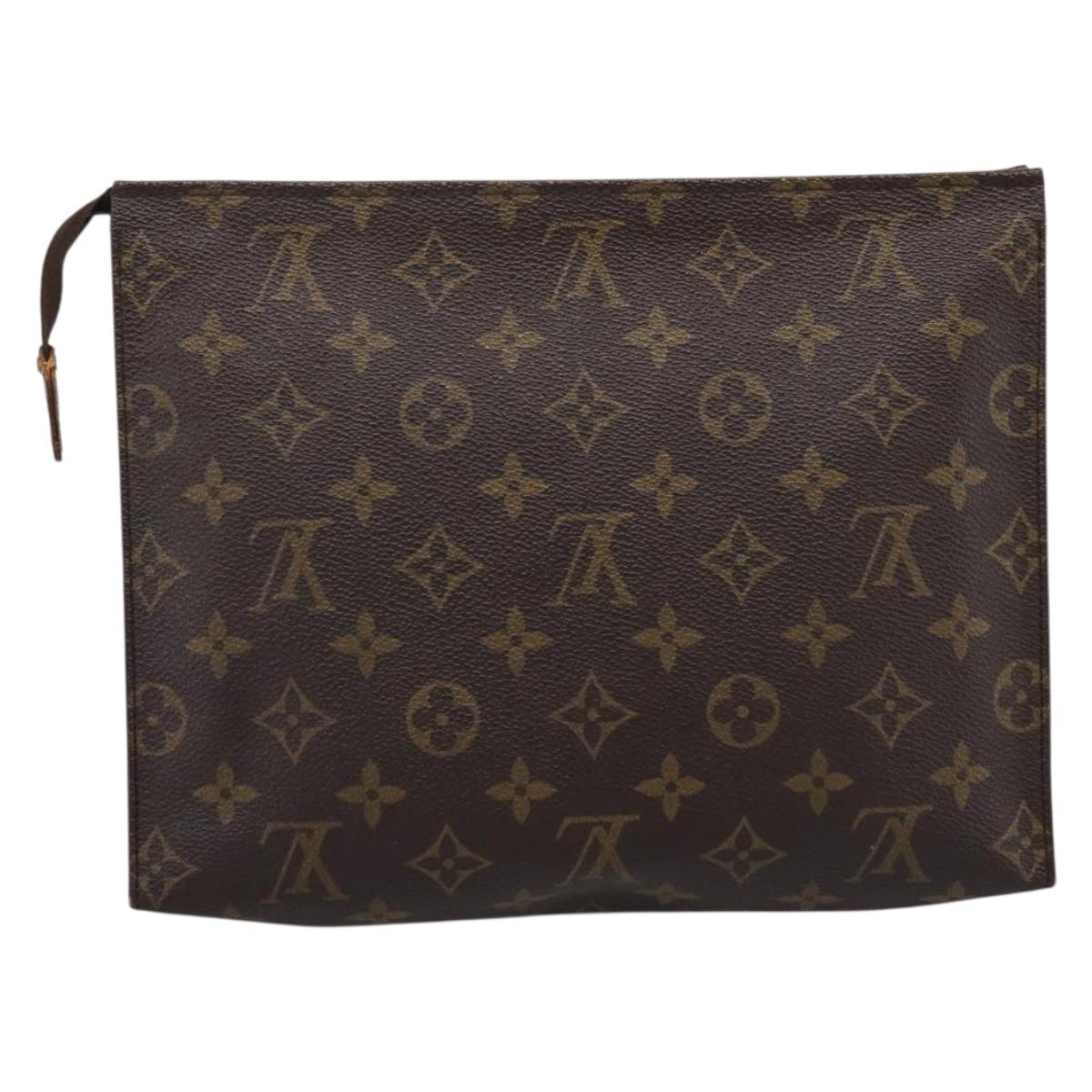 LOUIS VUITTON Monogram Poche Toilette 26 Pouch M47542 LV Auth 201234A