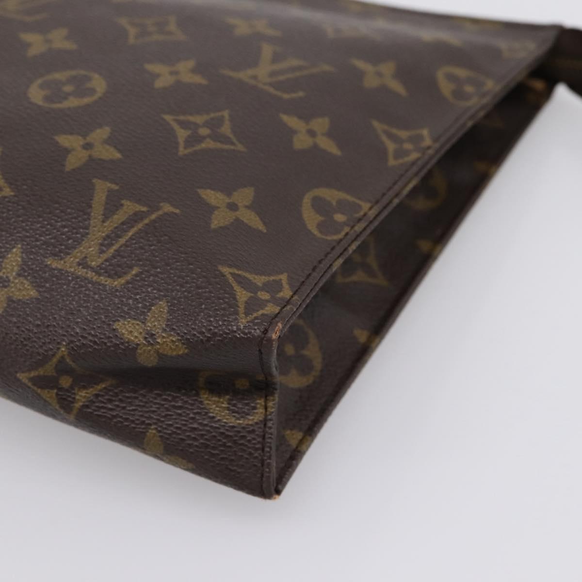LOUIS VUITTON Monogram Poche Toilette 26 Pouch M47542 LV Auth 201234A