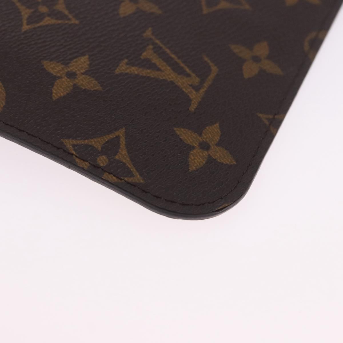 LOUIS VUITTON Monogram Neverfull MM Pouch LV Auth 201236A