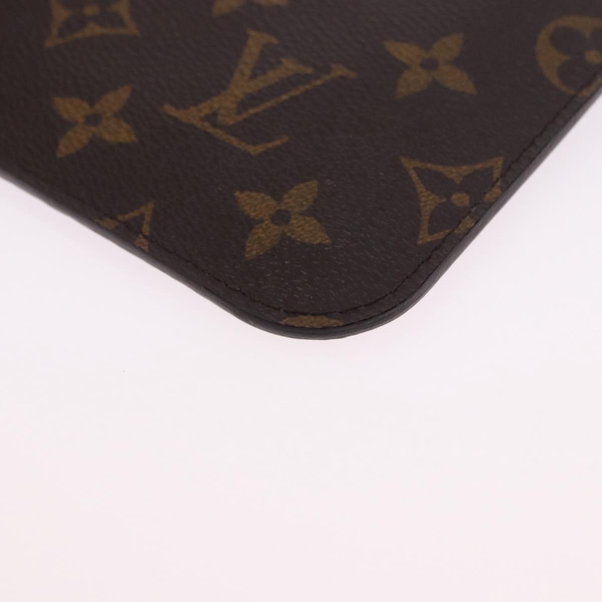 LOUIS VUITTON Monogram Neverfull MM Pouch LV Auth 201236A