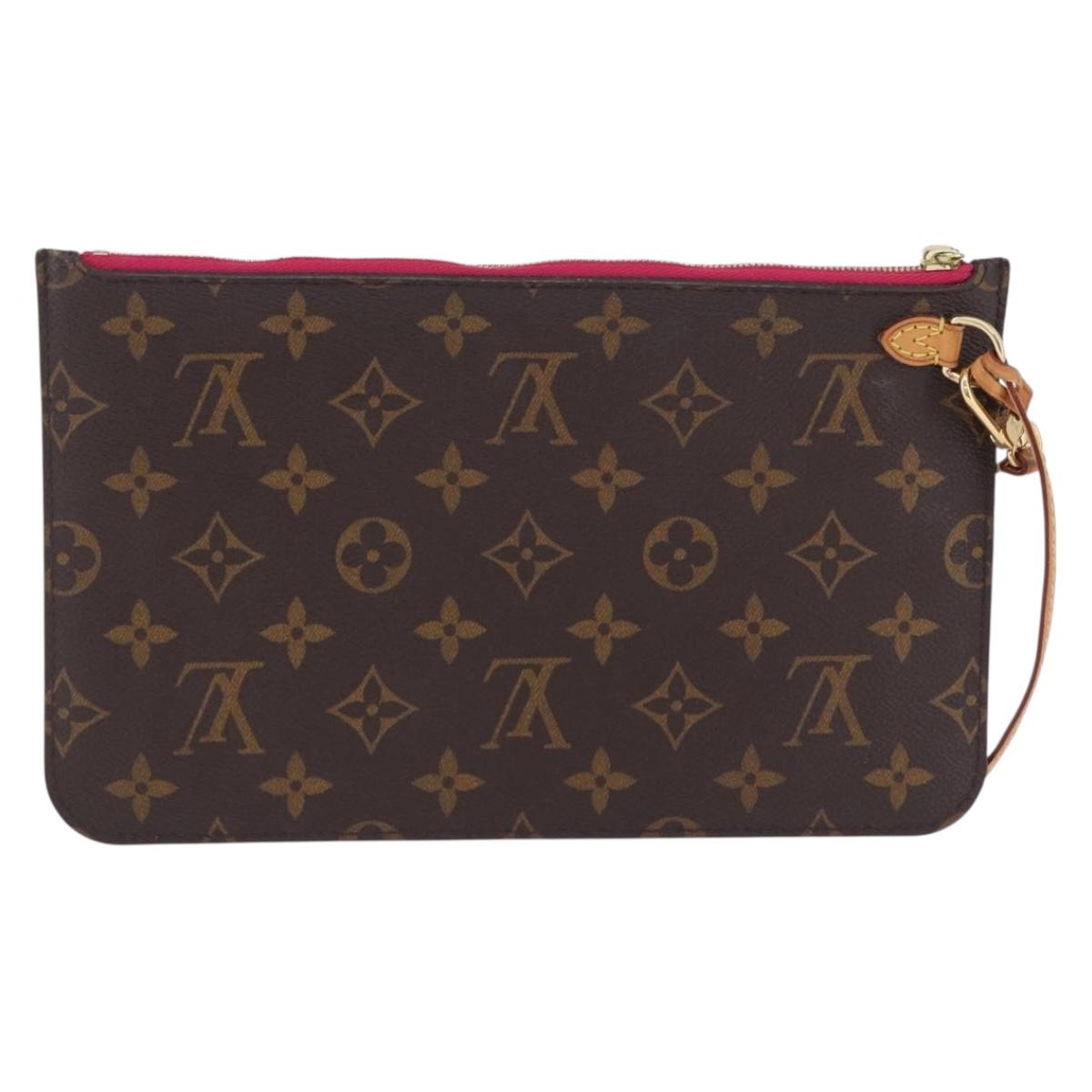 LOUIS VUITTON Monogram Neverfull MM Pouch LV Auth 201236A