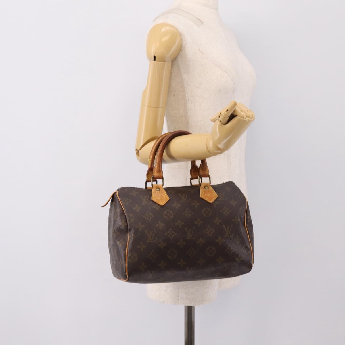 LOUIS VUITTON Monogram Speedy 25 Hand Bag M41528 LV Auth 201242