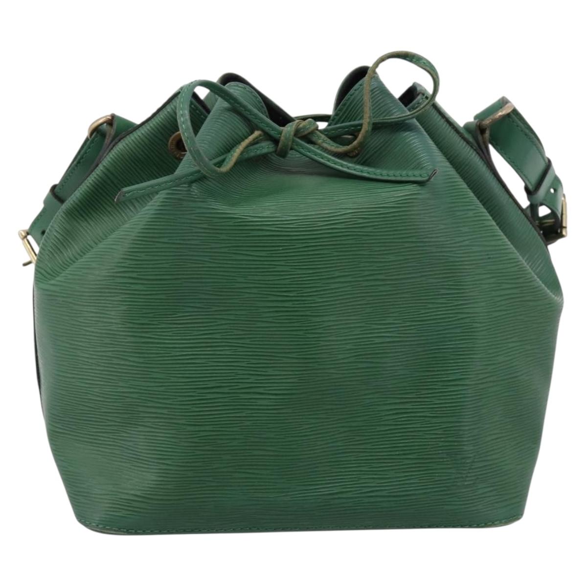 LOUIS VUITTON Epi Petit Noe Shoulder Bag Green M44104 LV Auth 201250A