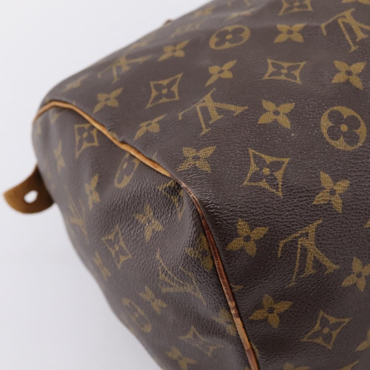 LOUIS VUITTON Monogram Speedy 30 Hand Bag M41526 LV Auth 201254