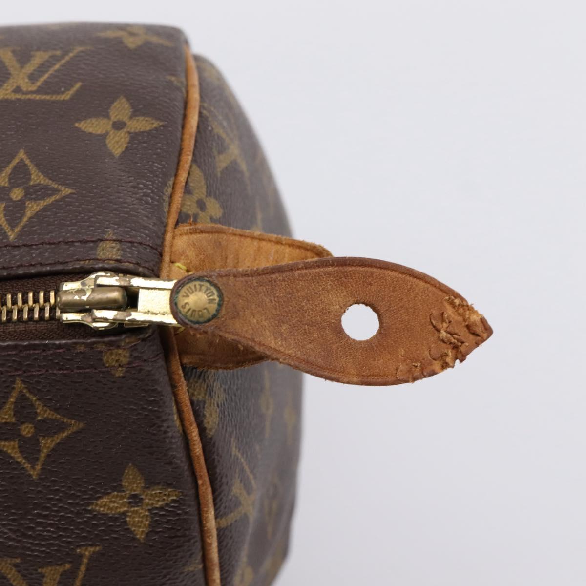 LOUIS VUITTON Monogram Speedy 30 Hand Bag M41526 LV Auth 201254