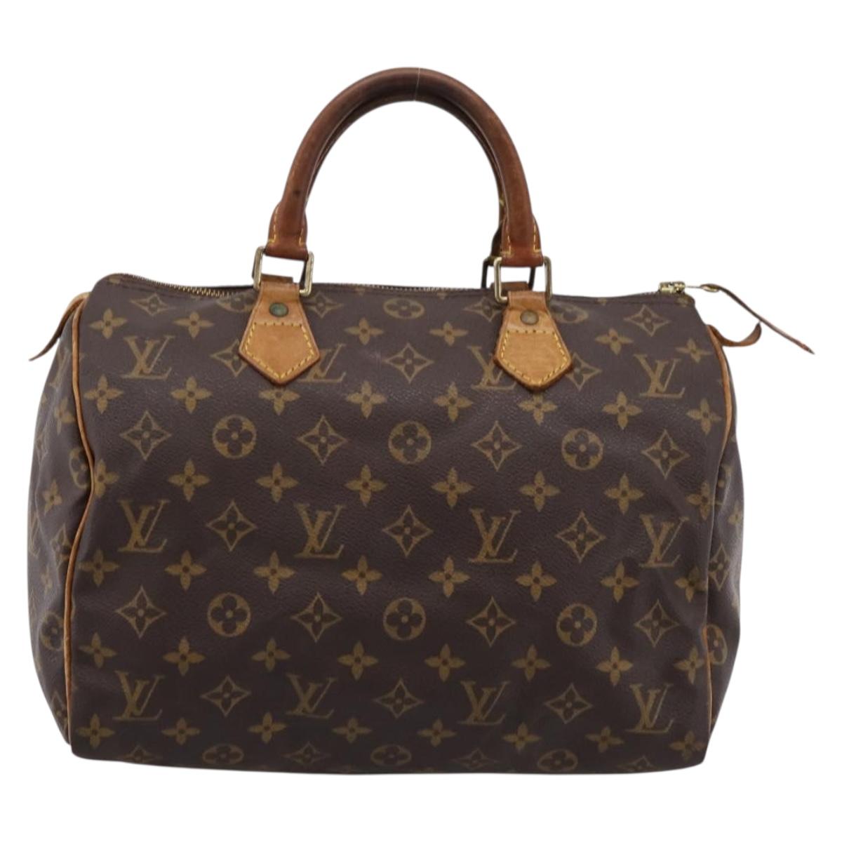 LOUIS VUITTON Monogram Speedy 30 Hand Bag M41526 LV Auth 201254