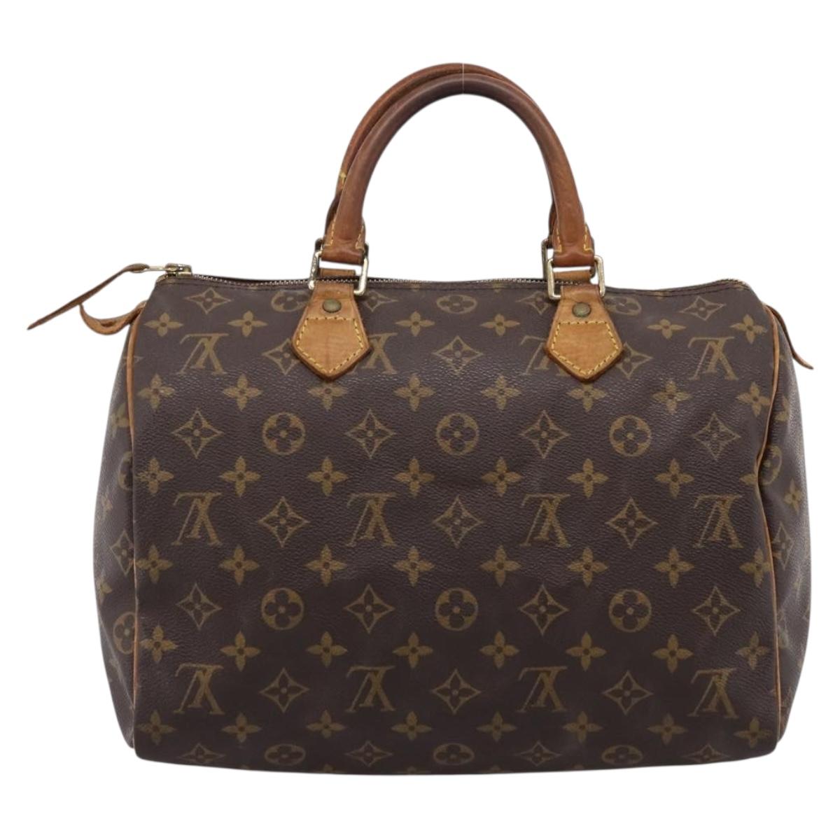 LOUIS VUITTON Monogram Speedy 30 Hand Bag M41526 LV Auth 201254