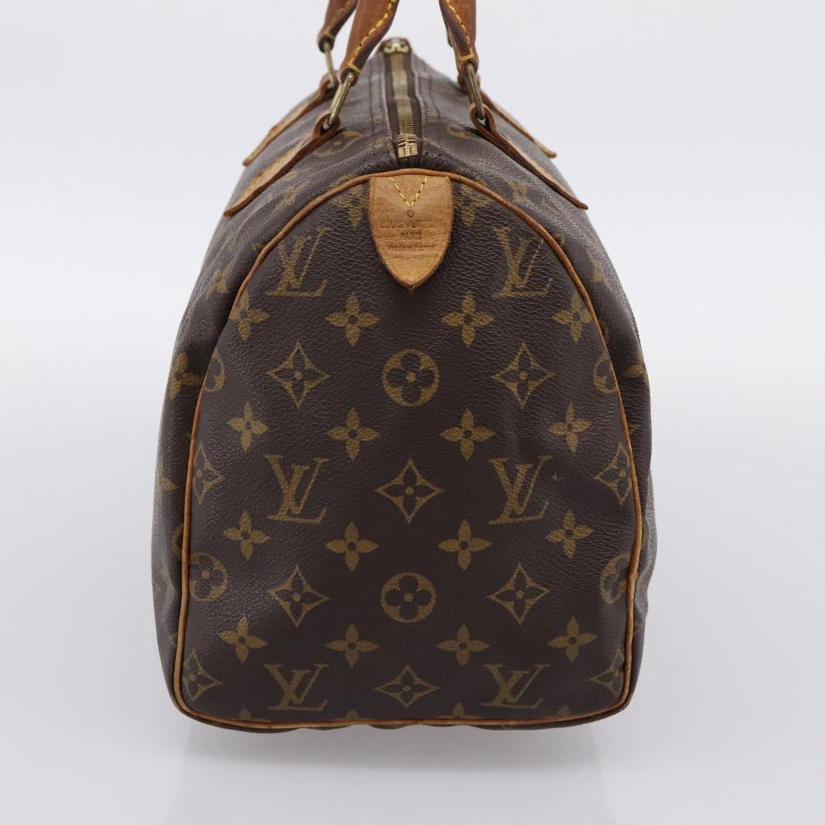 LOUIS VUITTON Monogram Speedy 30 Hand Bag M41526 LV Auth 201254