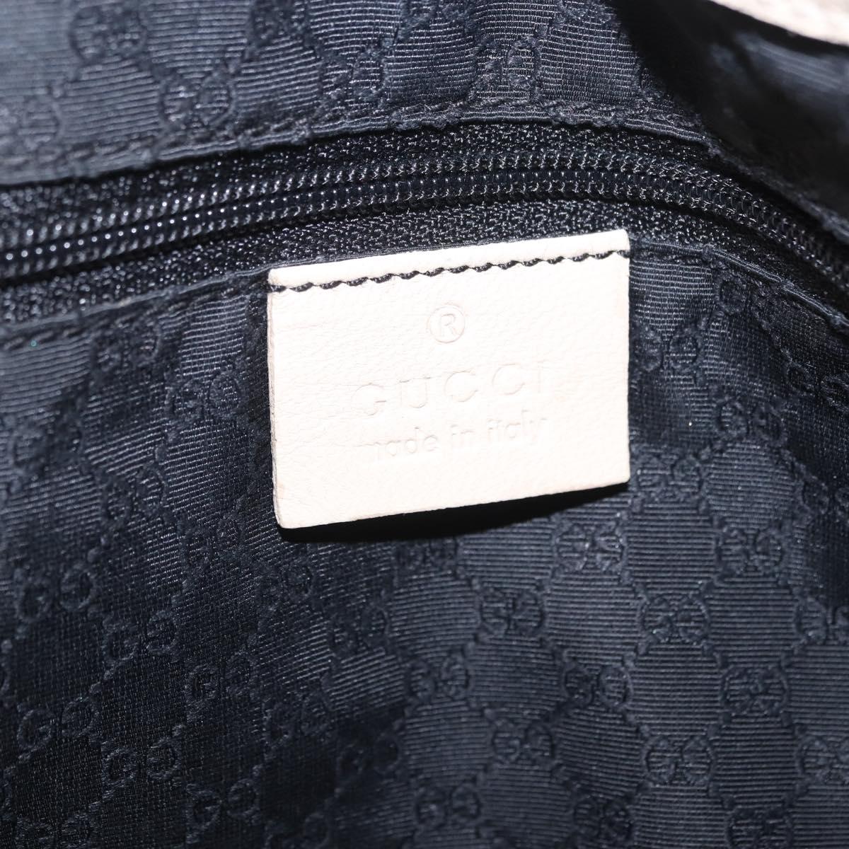 GUCCI Shoulder Bag Leather Cream 001 4403 Auth 201255