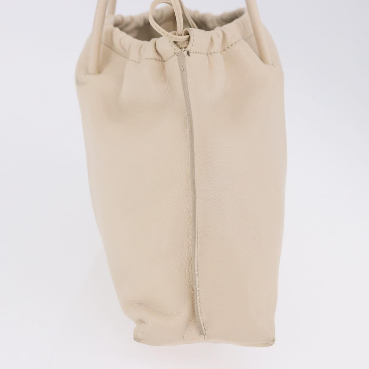 GUCCI Shoulder Bag Leather Cream 001 4403 Auth 201255