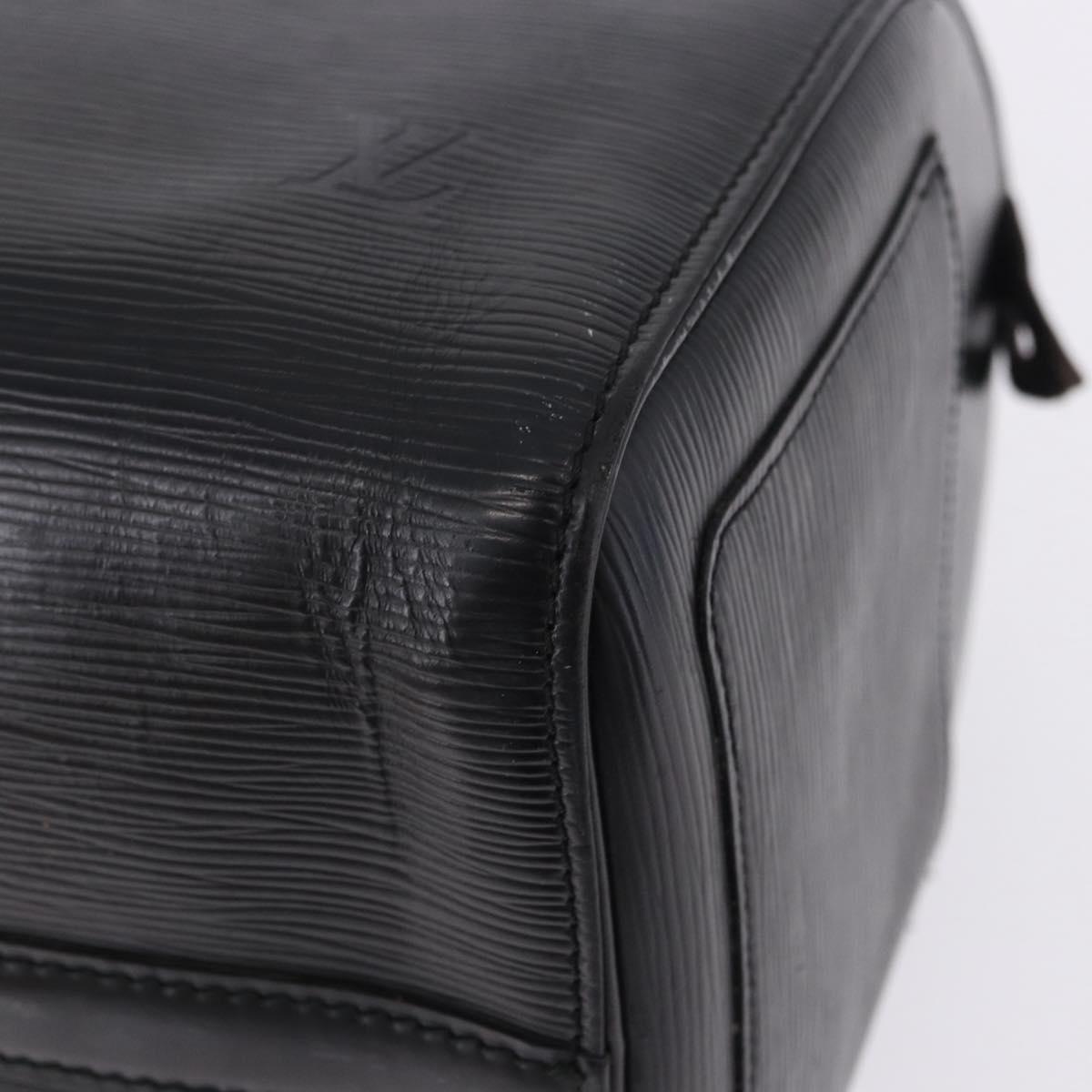 LOUIS VUITTON Epi Speedy 30 Hand Bag Noir black M43002 LV Auth 201256