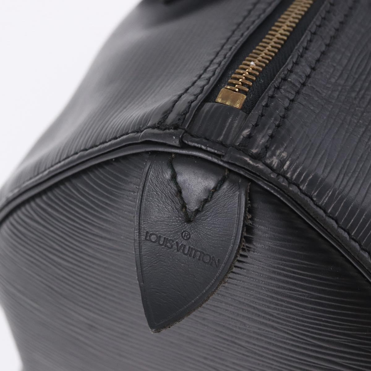 LOUIS VUITTON Epi Speedy 30 Hand Bag Noir black M43002 LV Auth 201256