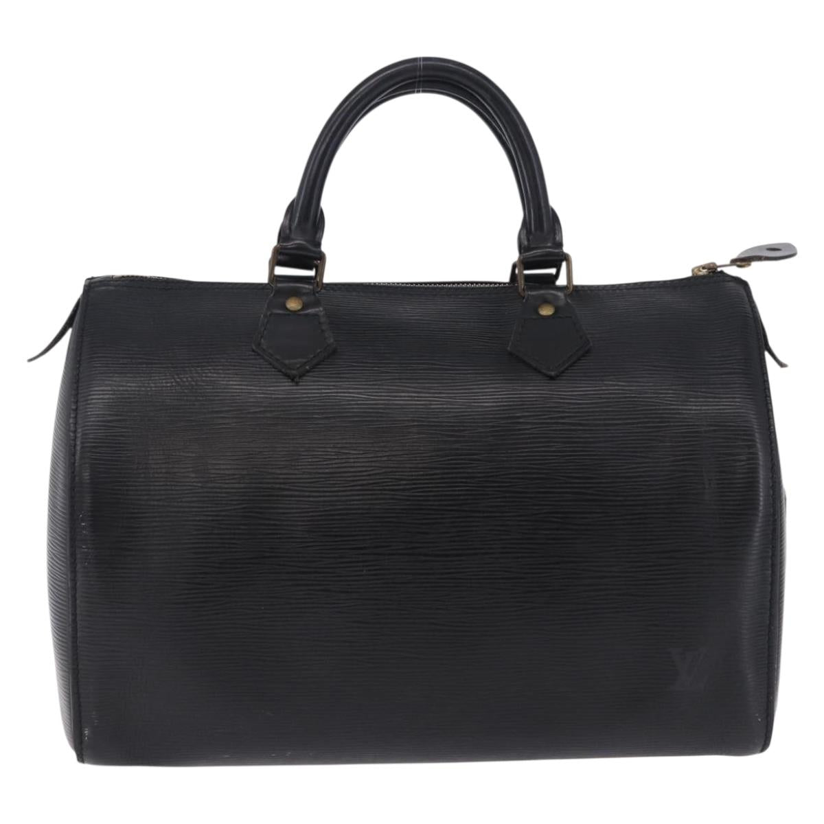 LOUIS VUITTON Epi Speedy 30 Hand Bag Noir black M43002 LV Auth 201256