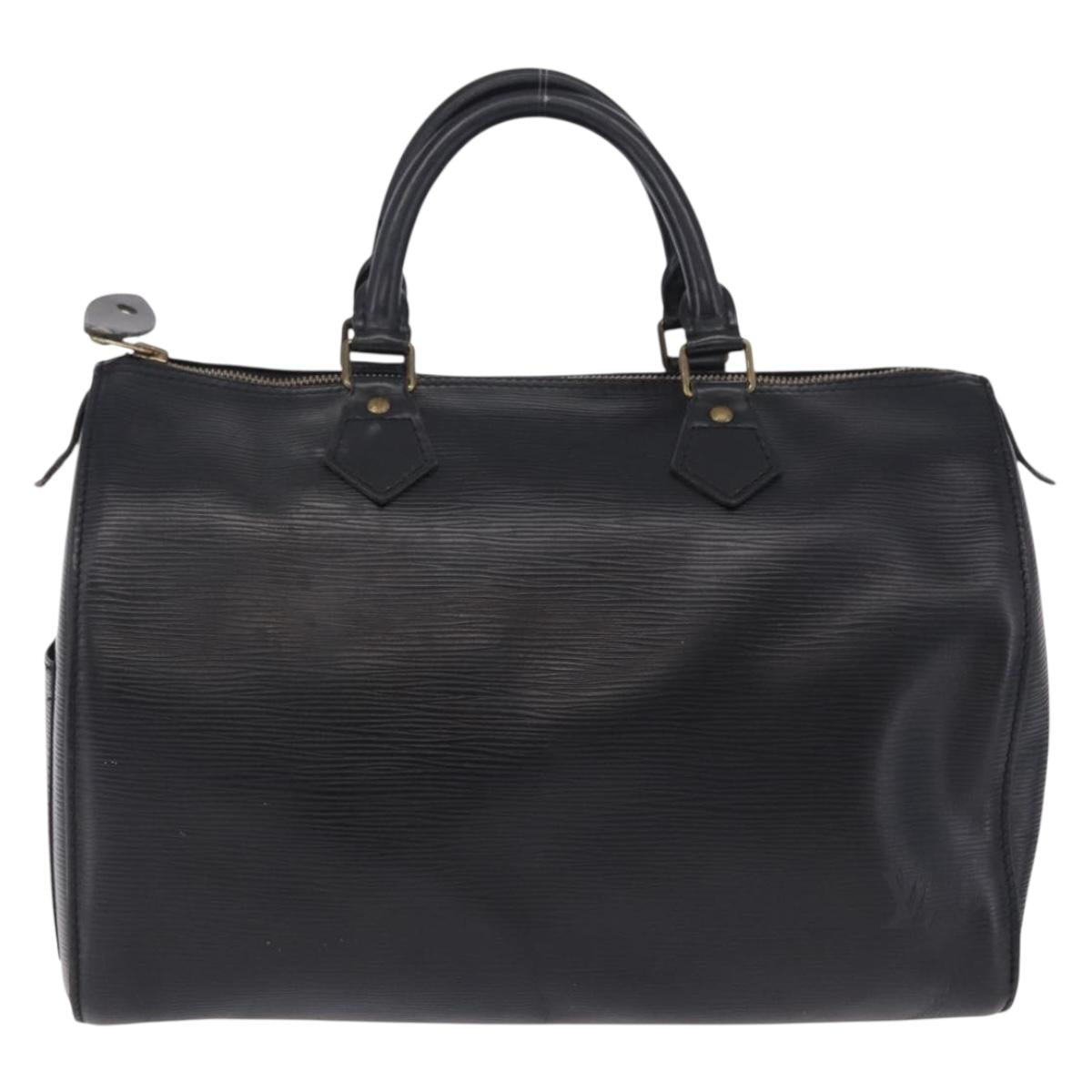 LOUIS VUITTON Epi Speedy 30 Hand Bag Noir black M43002 LV Auth 201256