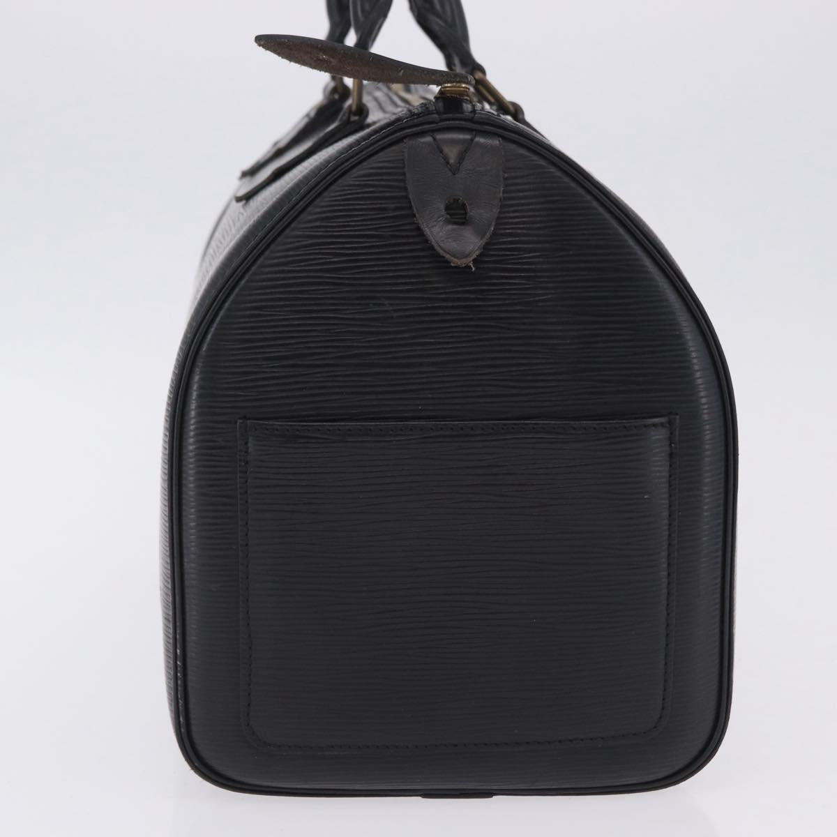 LOUIS VUITTON Epi Speedy 30 Hand Bag Noir black M43002 LV Auth 201256