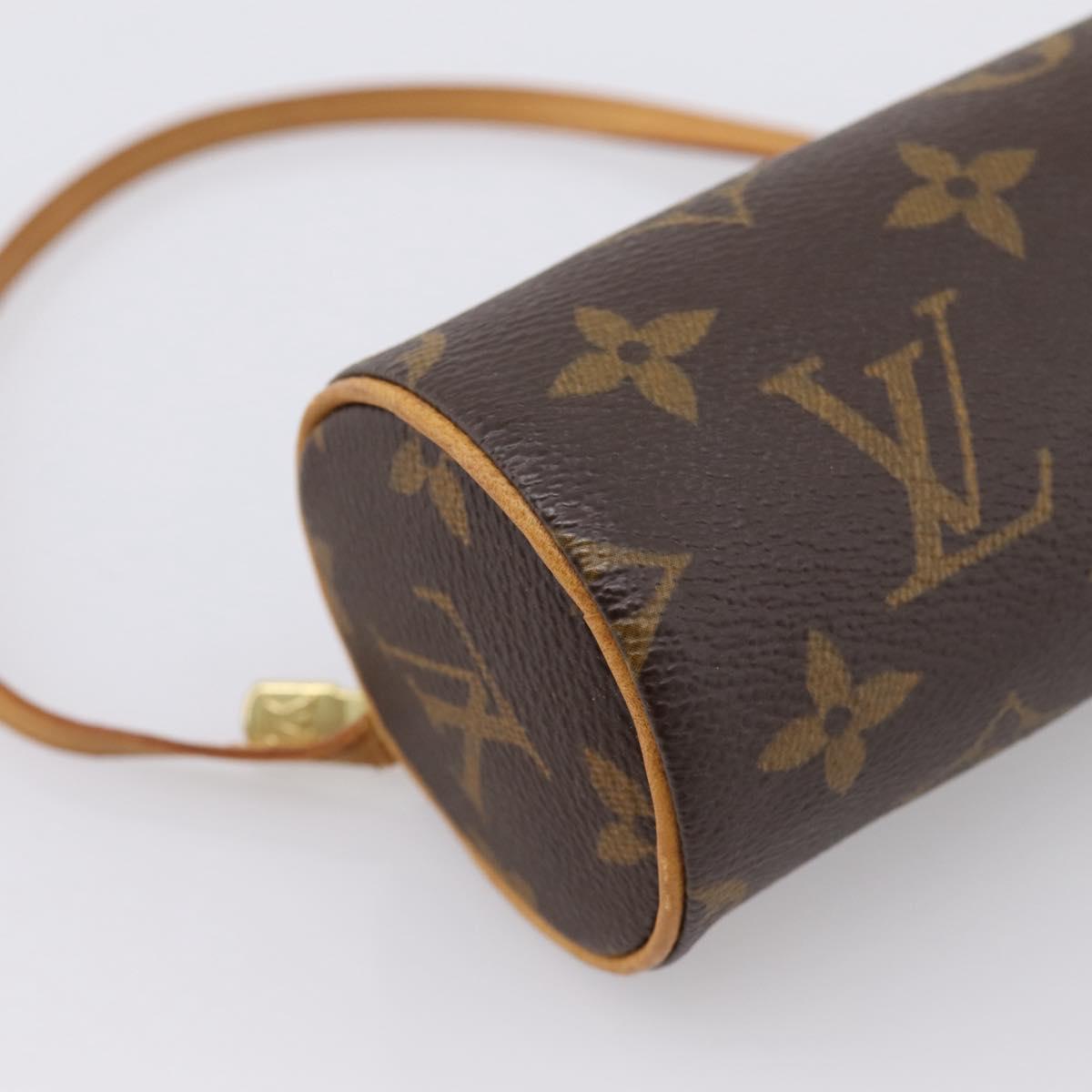 LOUIS VUITTON Monogram Papillon Pouch Pouch LV Auth 201261A