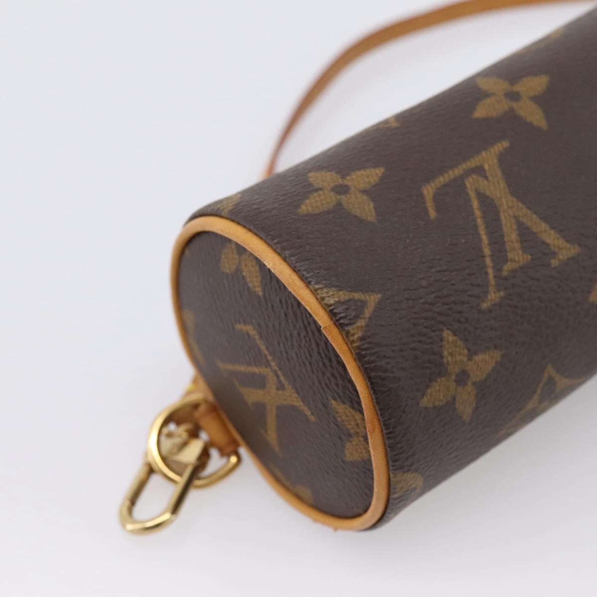 LOUIS VUITTON Monogram Papillon Pouch Pouch LV Auth 201261A