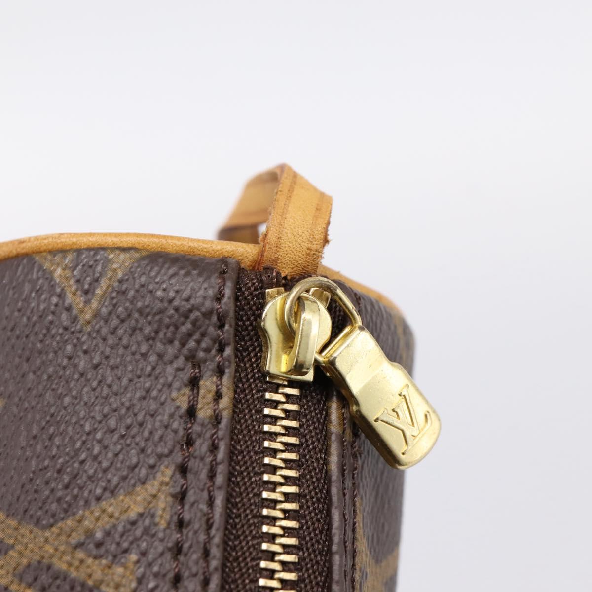 LOUIS VUITTON Monogram Papillon Pouch Pouch LV Auth 201261A