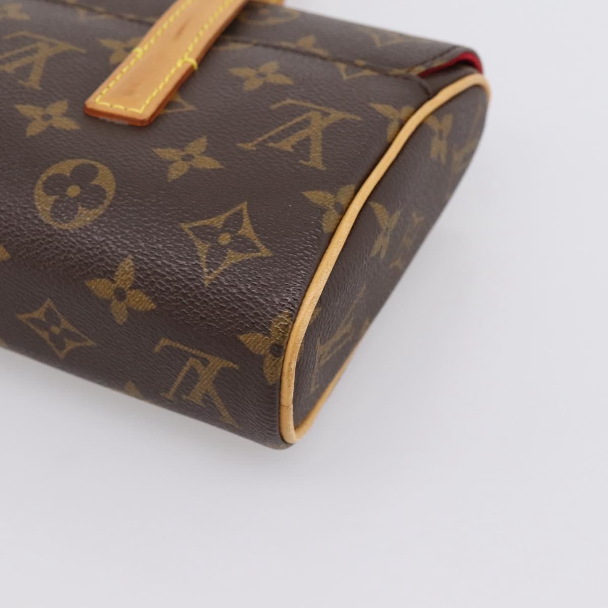 LOUIS VUITTON Monogram Sonatine Hand Bag M51902 LV Auth 201268V