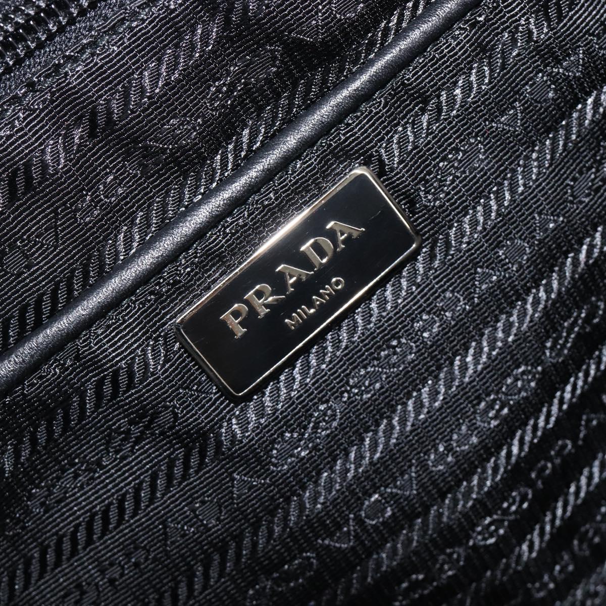 PRADA Tote Bag Nylon 2way Light Blue Silver Auth 201271A