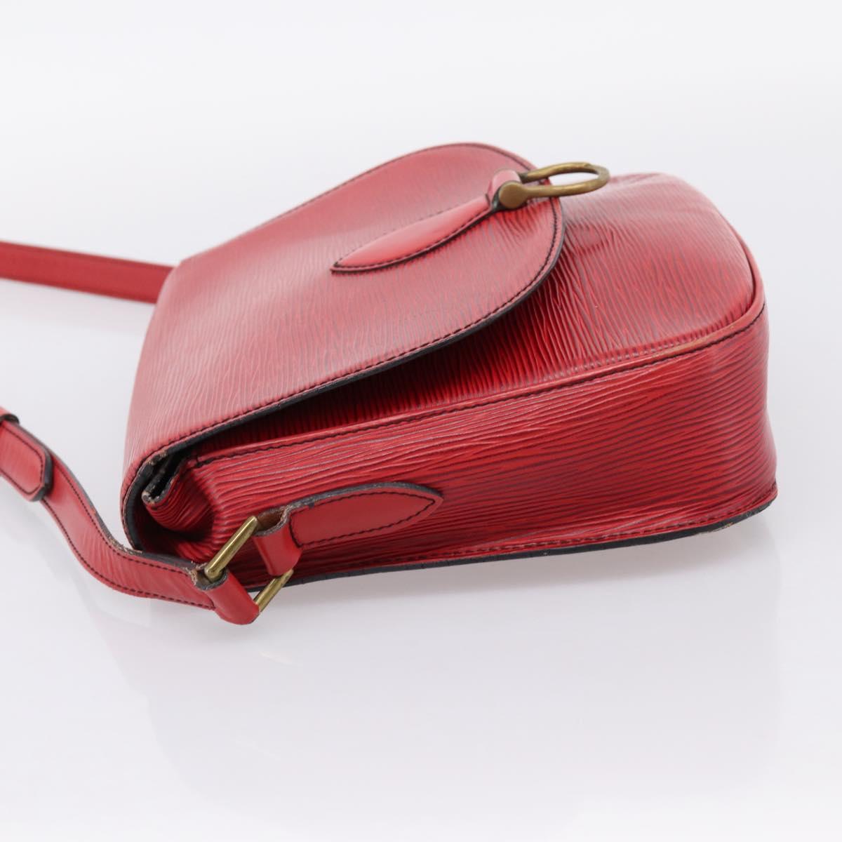 LOUIS VUITTON Epi Saint Cloud GM Shoulder Bag Red M52197 LV Auth 201273