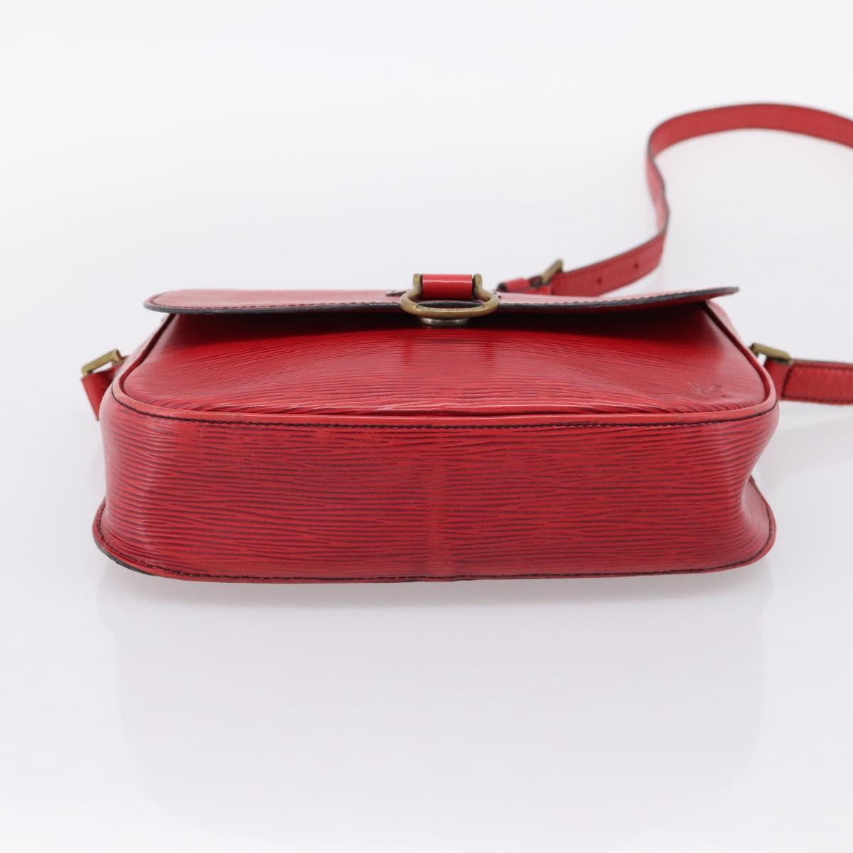 LOUIS VUITTON Epi Saint Cloud GM Shoulder Bag Red M52197 LV Auth 201273
