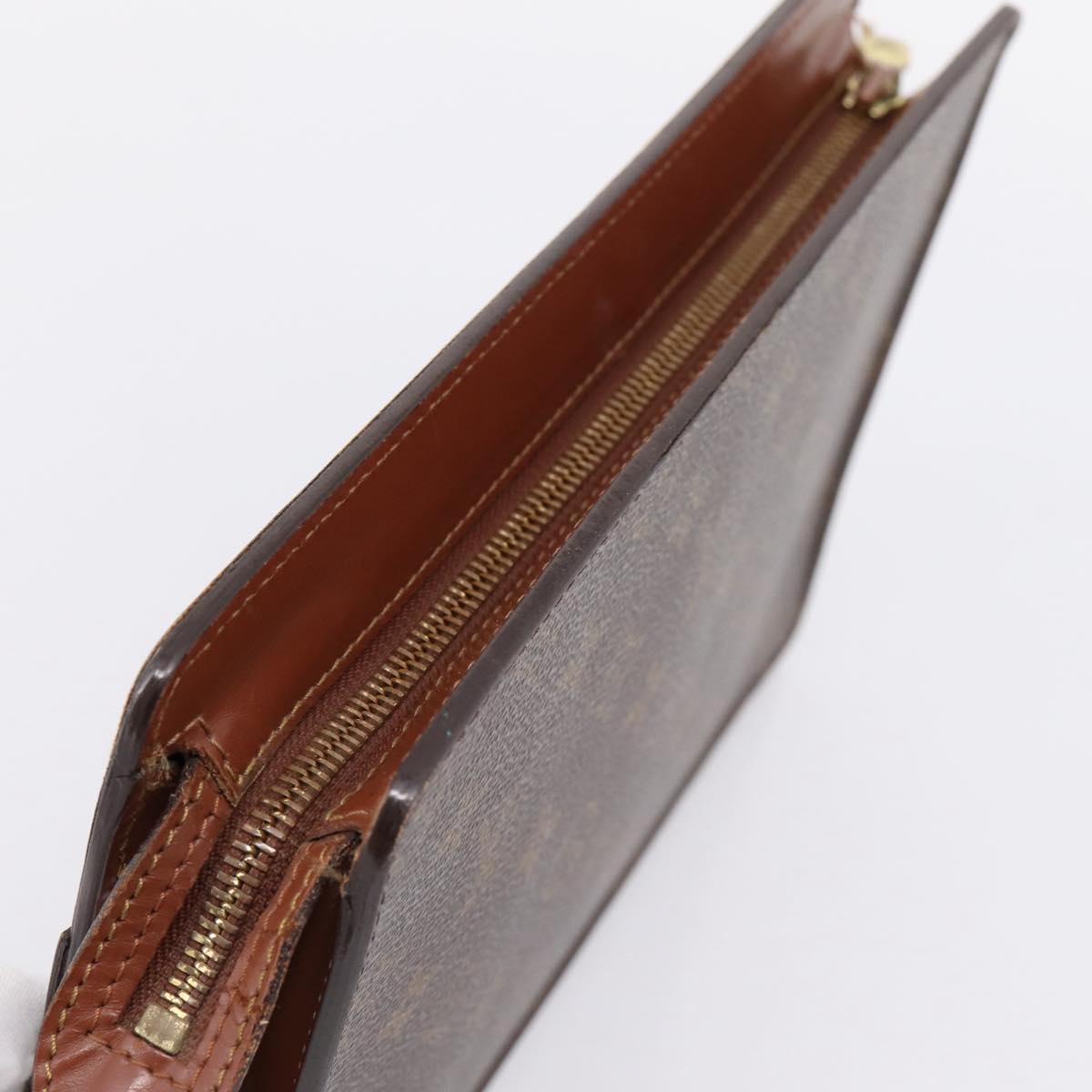 LOUIS VUITTON Monogram Pochette Homme Clutch Bag M51795 LV Auth 201275