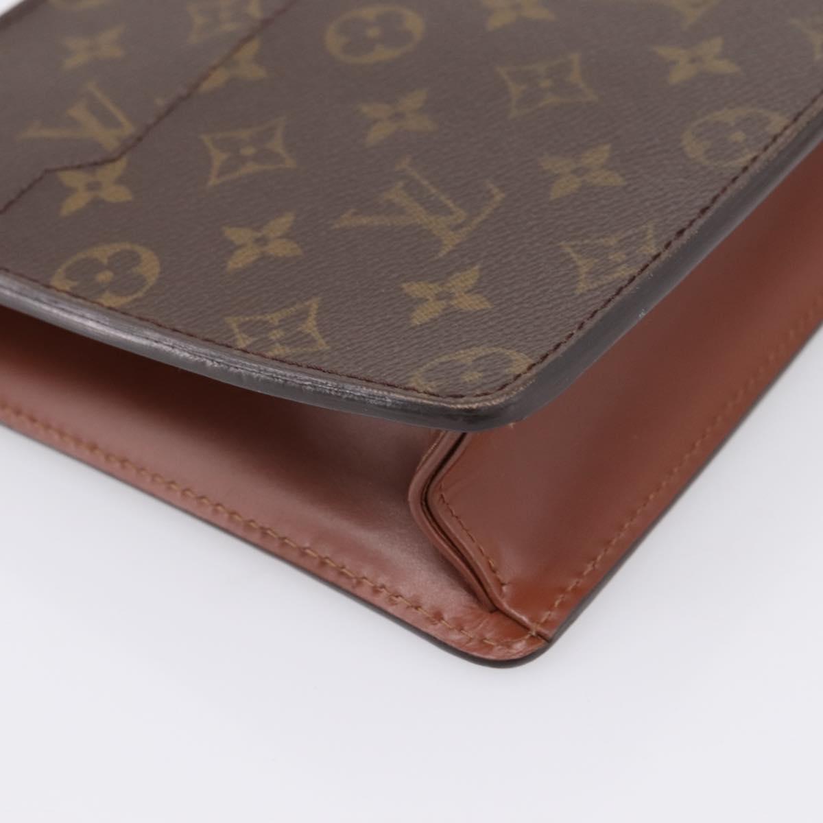 LOUIS VUITTON Monogram Pochette Homme Clutch Bag M51795 LV Auth 201275
