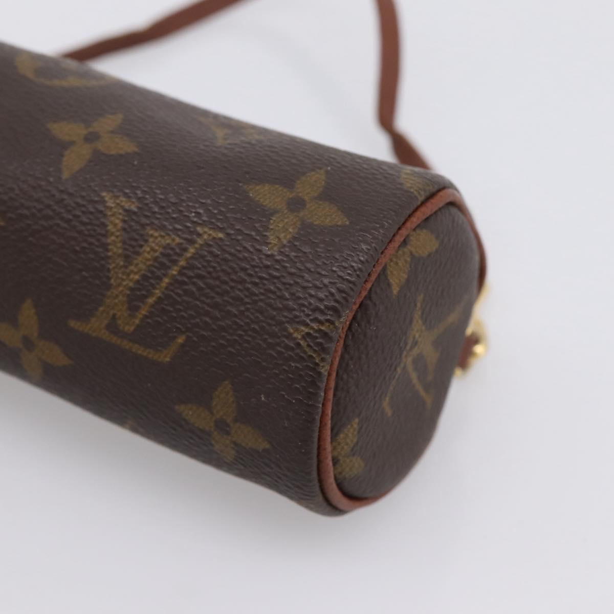 LOUIS VUITTON Monogram Papillon Pouch LV Auth 201276