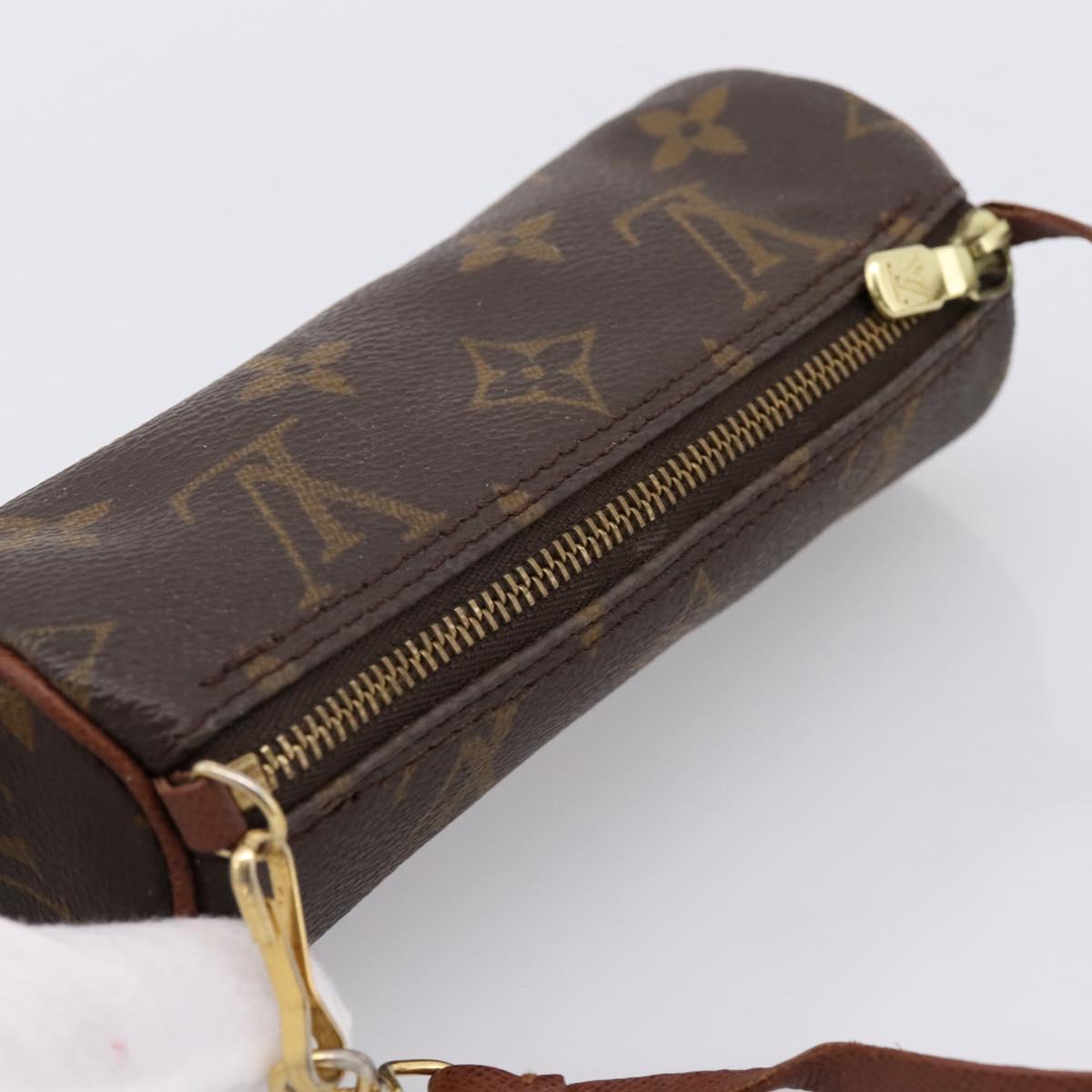 LOUIS VUITTON Monogram Papillon Pouch LV Auth 201276
