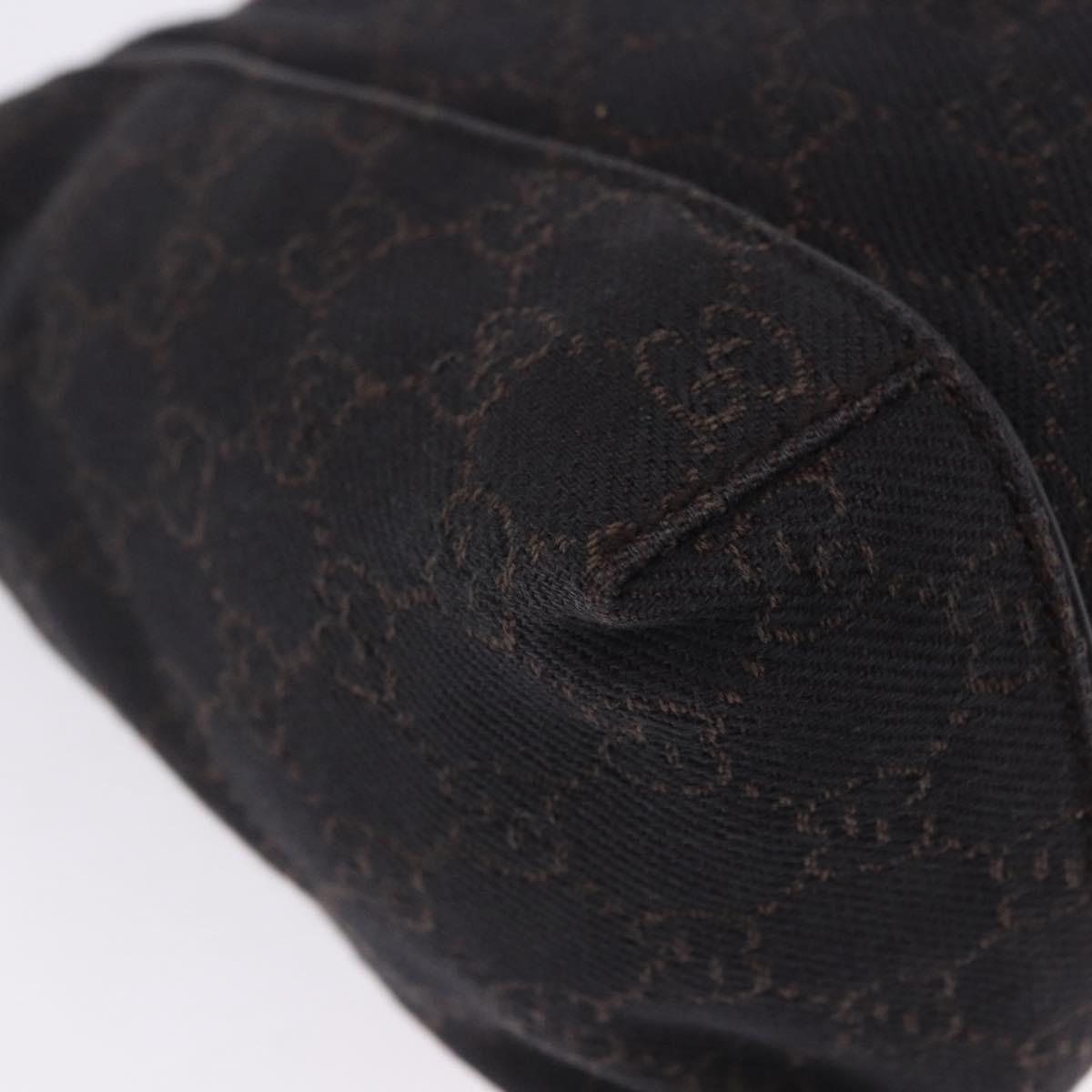 GUCCI GG Canvas Shoulder Bag Black 101333 Auth 201278A