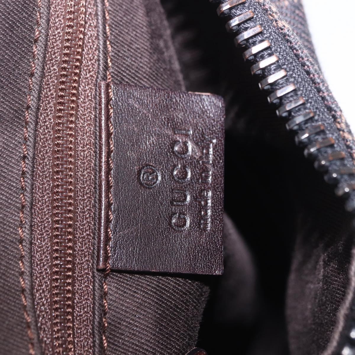 GUCCI GG Canvas Shoulder Bag Black 101333 Auth 201278A