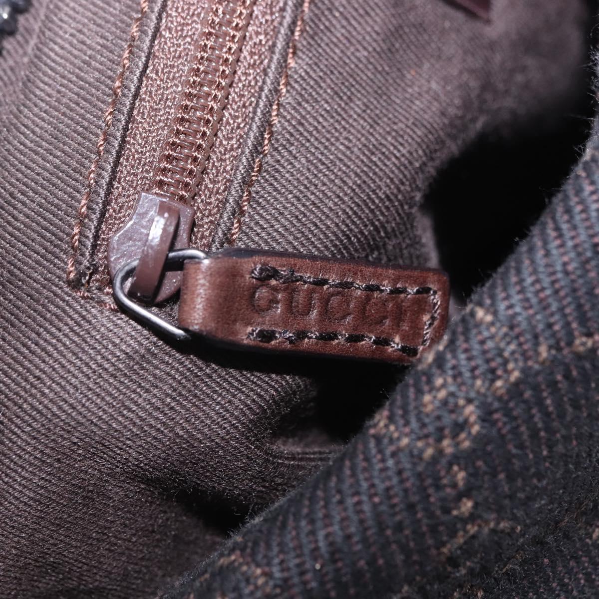 GUCCI GG Canvas Shoulder Bag Black 101333 Auth 201278A