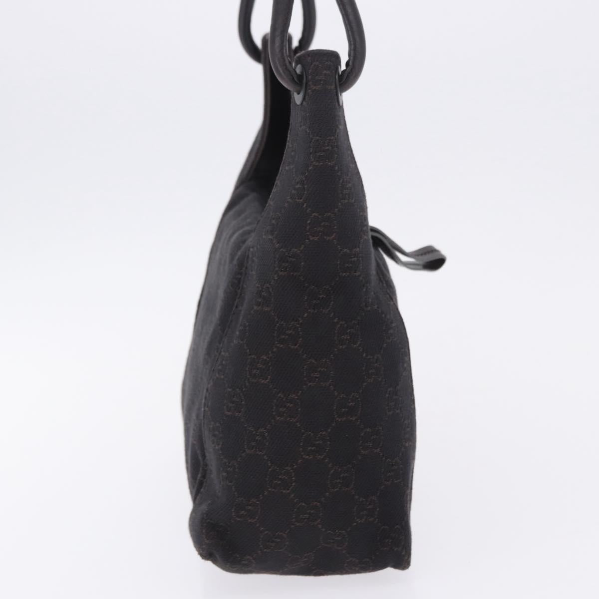 GUCCI GG Canvas Shoulder Bag Black 101333 Auth 201278A
