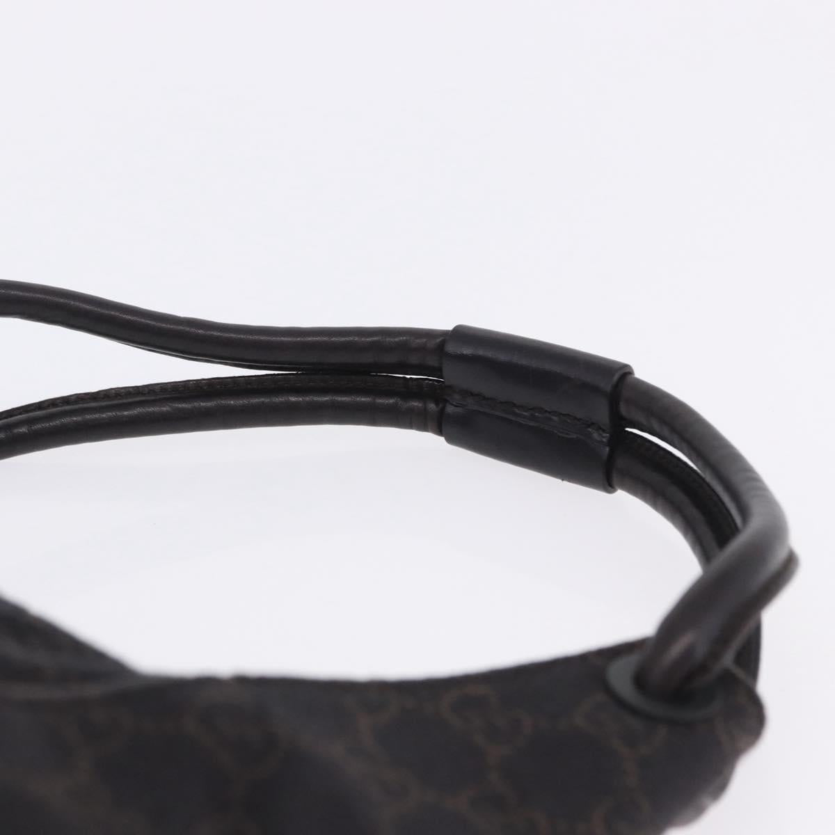 GUCCI GG Canvas Shoulder Bag Black 101333 Auth 201278A