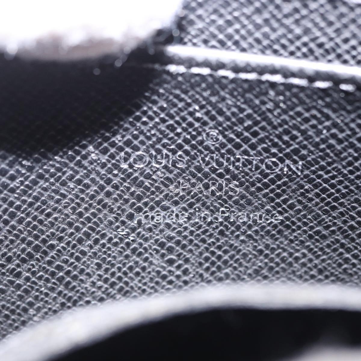 LOUIS VUITTON Epi Zippy Coin Purse Black M60152 LV Auth 201282A