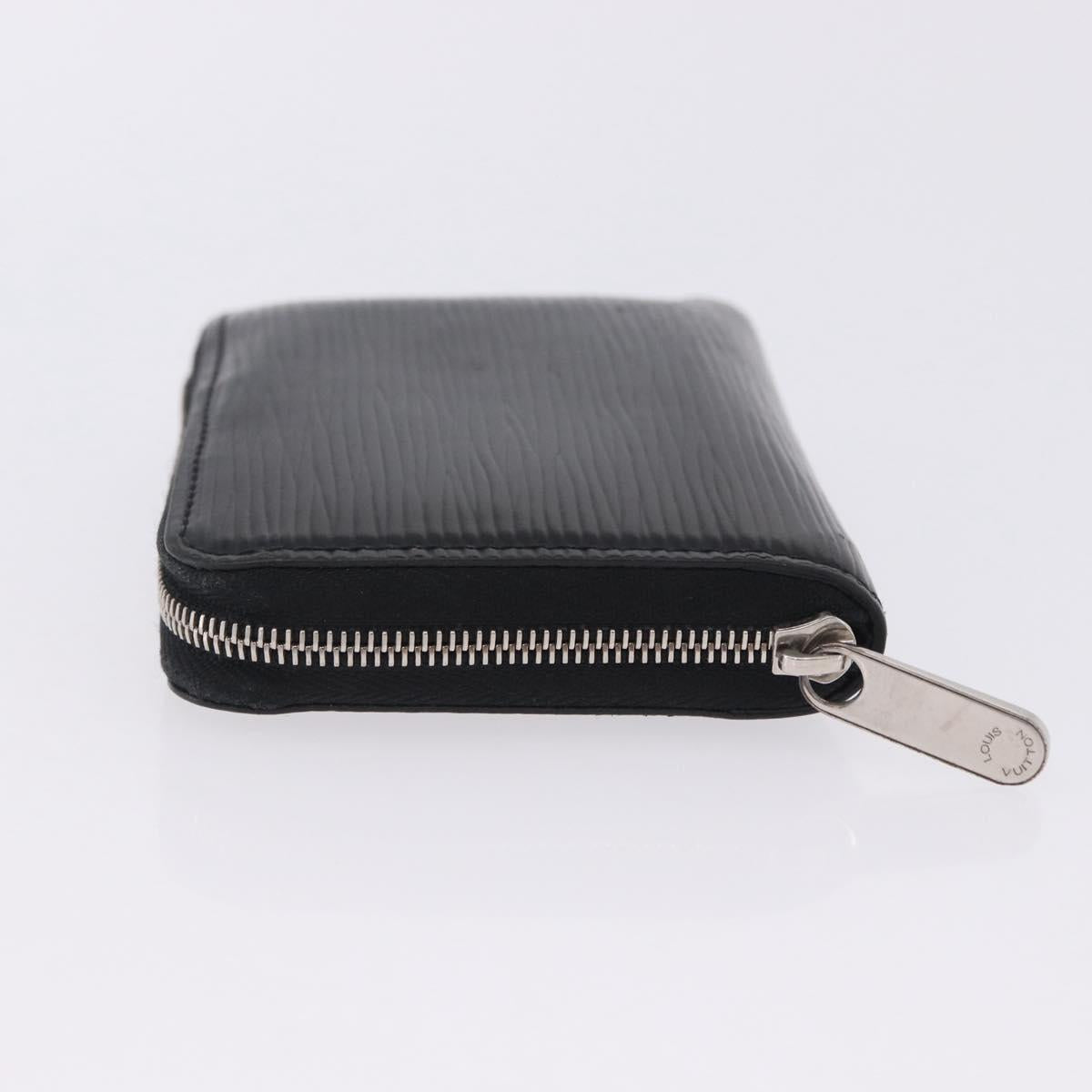 LOUIS VUITTON Epi Zippy Coin Purse Black M60152 LV Auth 201282A