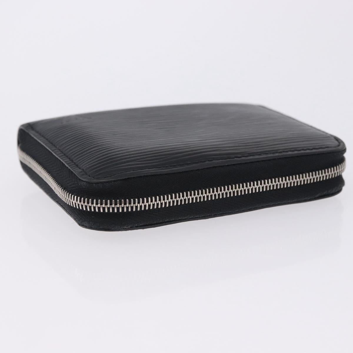 LOUIS VUITTON Epi Zippy Coin Purse Black M60152 LV Auth 201282A
