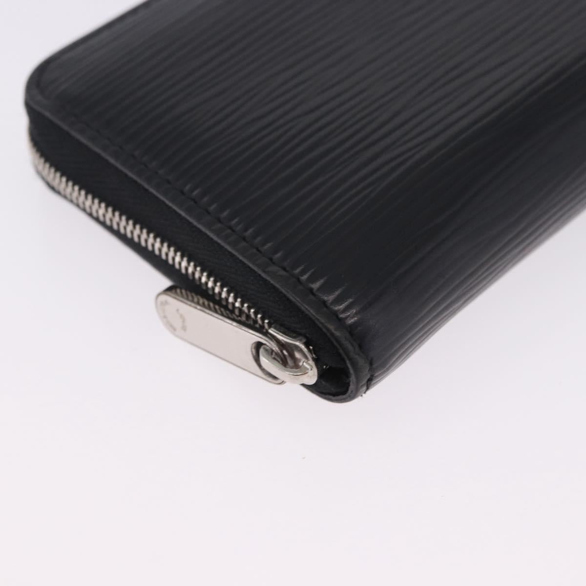 LOUIS VUITTON Epi Zippy Coin Purse Black M60152 LV Auth 201282A