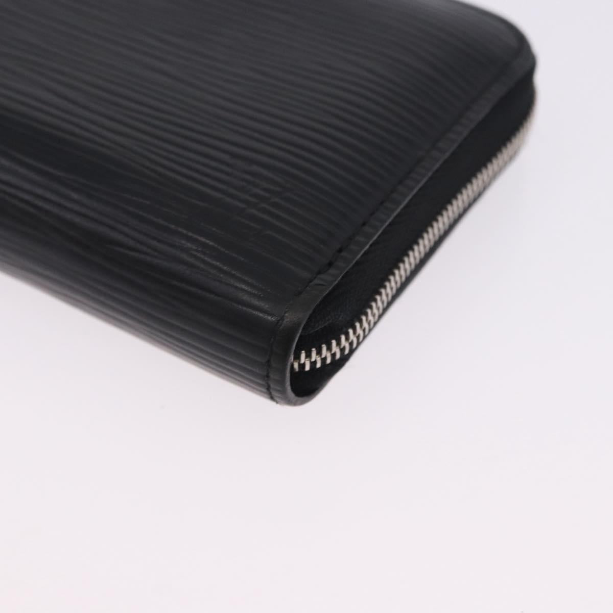 LOUIS VUITTON Epi Zippy Coin Purse Black M60152 LV Auth 201282A