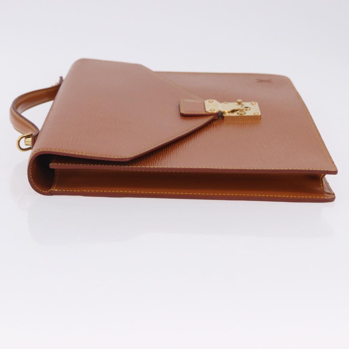 LOUIS VUITTON Epi Porte Documents Bandouliere Zipangu Gold M54468 LV Auth 201296